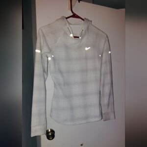 Nike Women's Plaid White Dri-Fit Hoodie